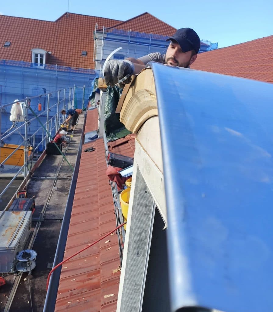 Lucarne cintrée au centre de Strasbourg